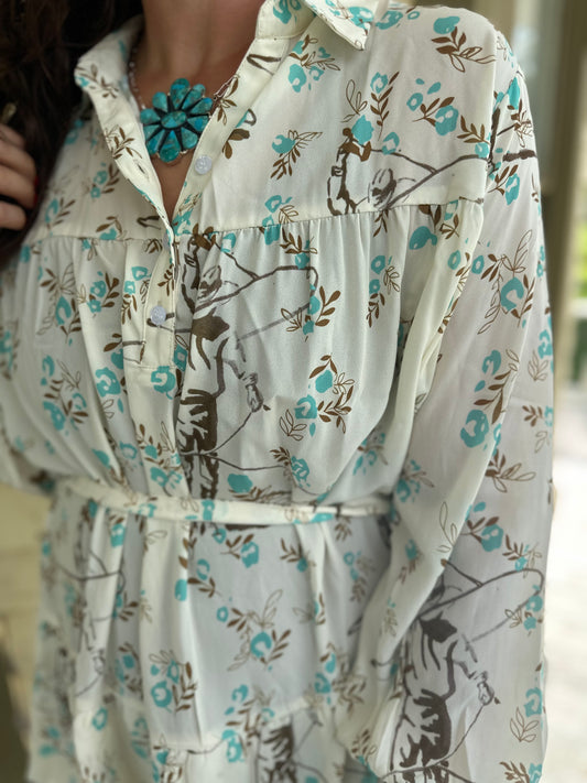 Floral Ropes Dress