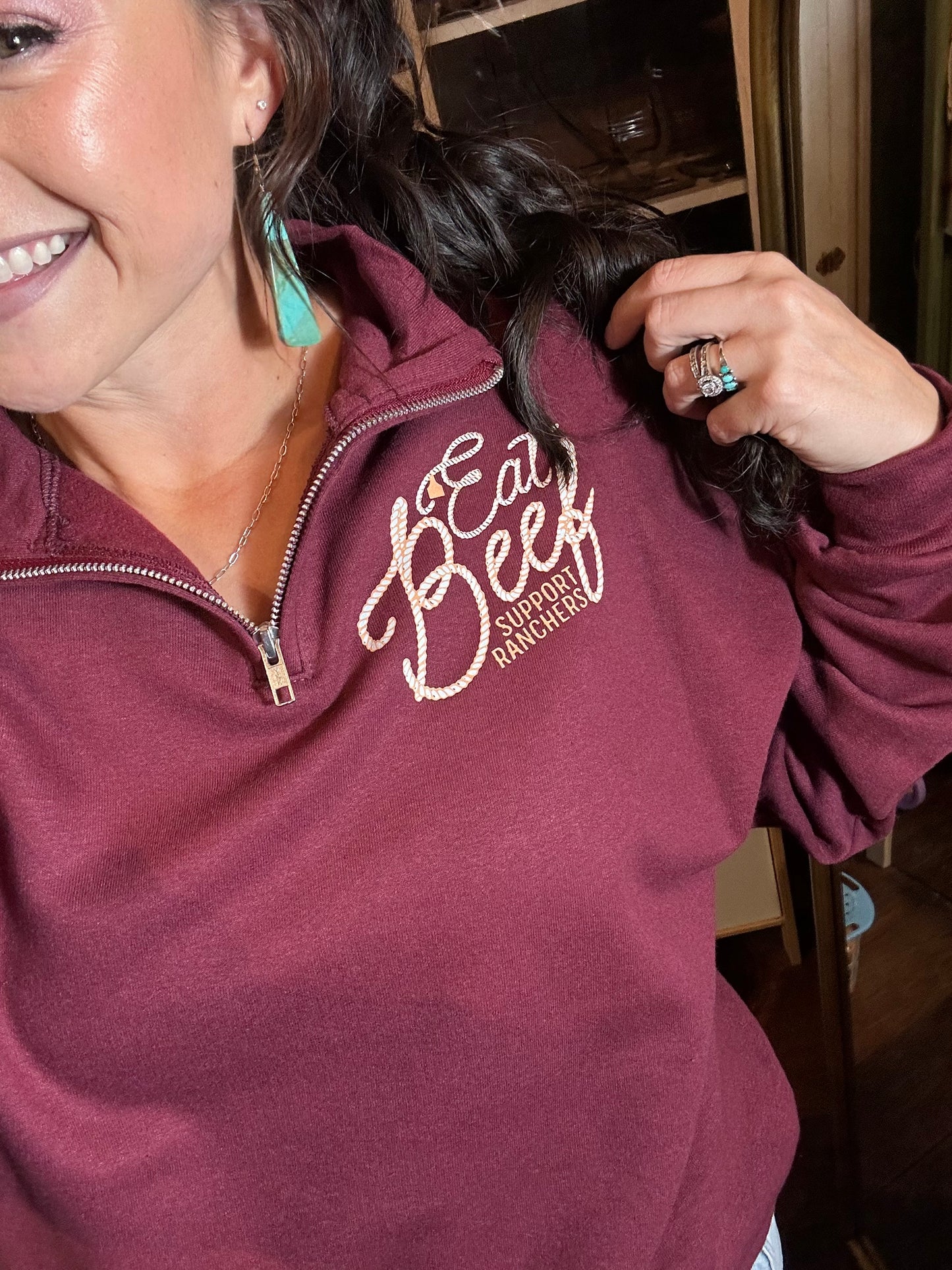 Eat Beef Pullover*Final Sale