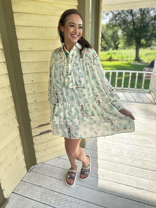 Floral Ropes Dress